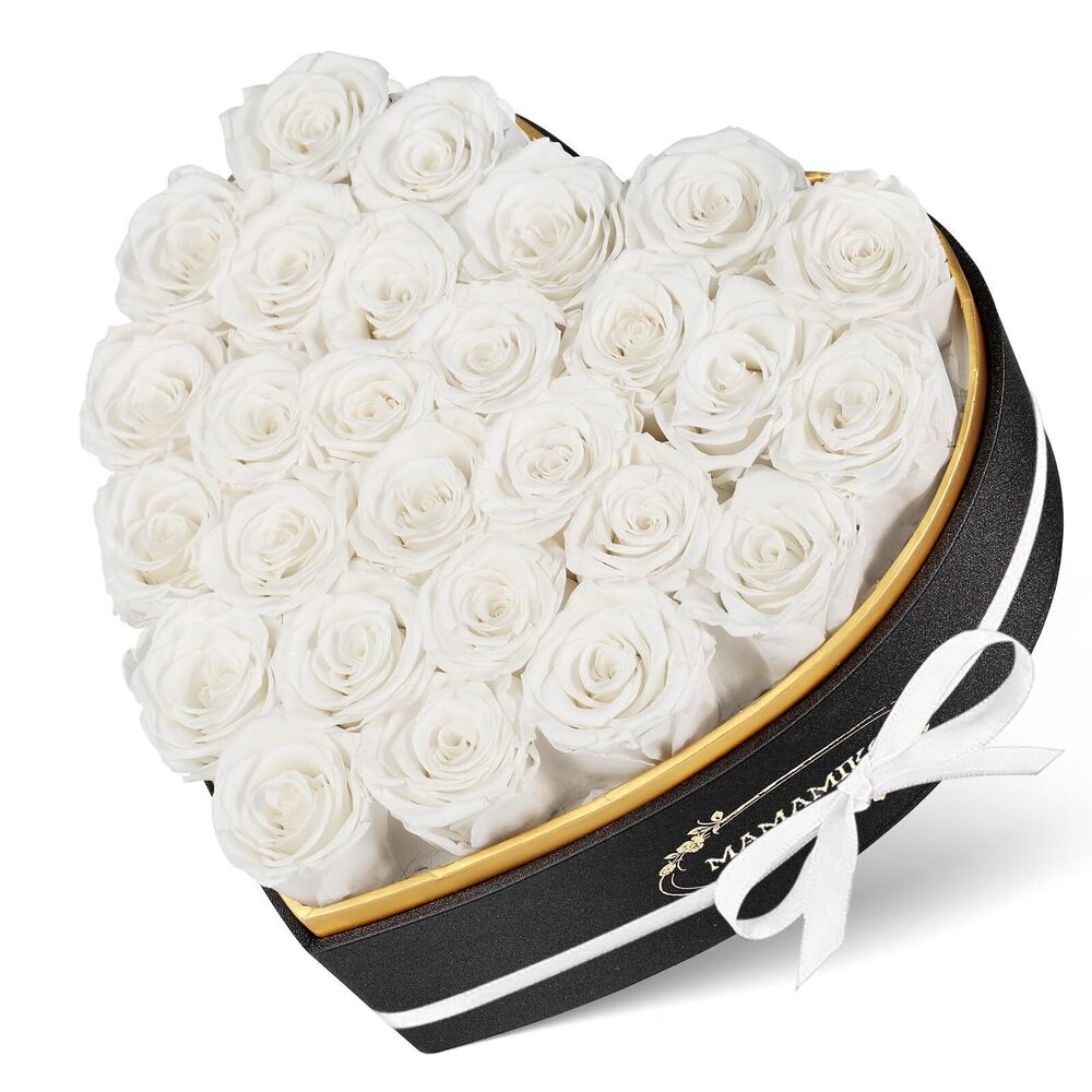 2197 27 Preserved Roses in Heart Shape Gift Box for Her - Forever Flowers
